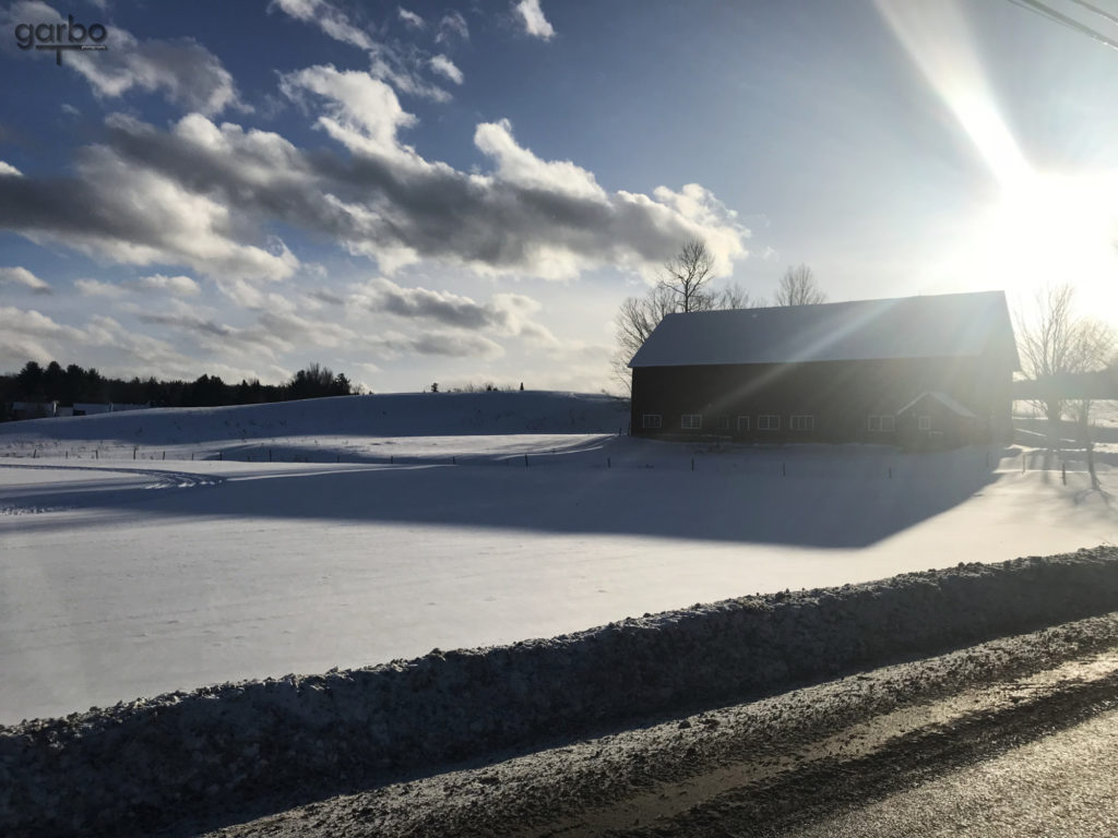 Winter light, Vermont