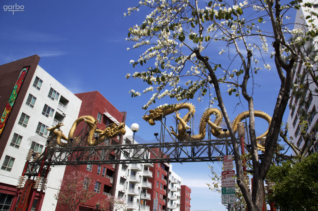 Dragon gates, Chinatown, Los Angeles