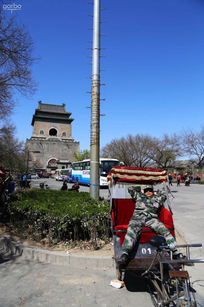 Drum Tower and rickshaw