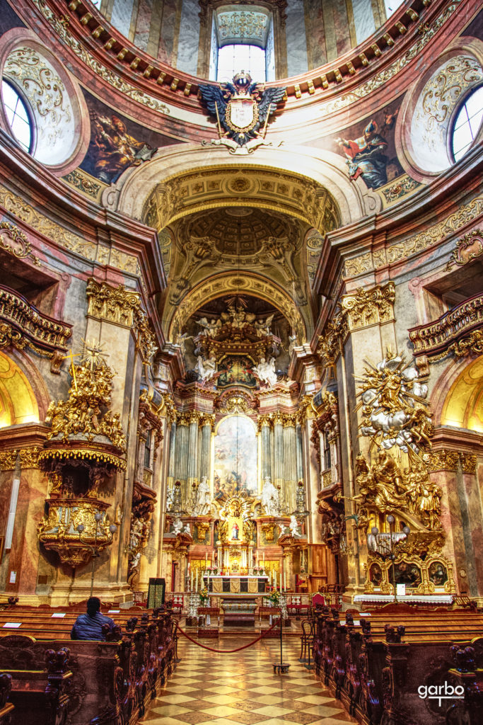 Interior, Church of St. Peter, Vienna