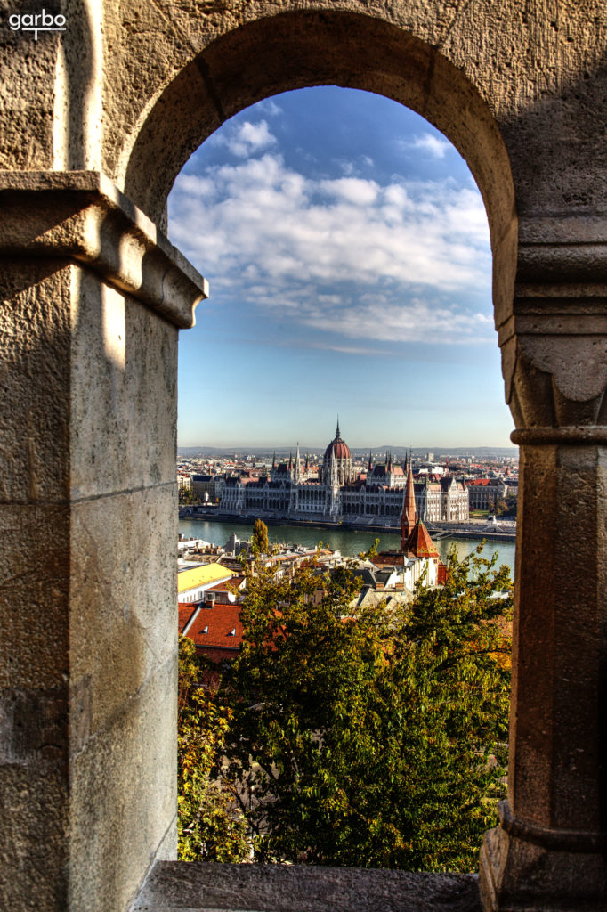 Parliament from the Buda Castle, Budapest, Hungary