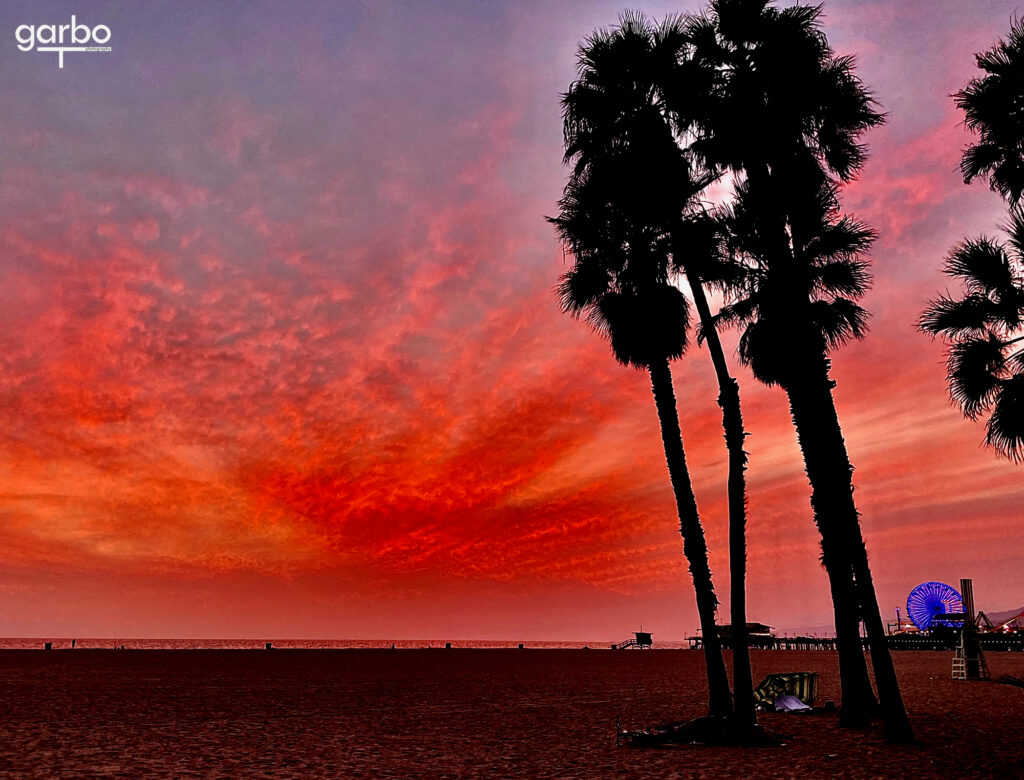 Sunset, Santa Monica Pier